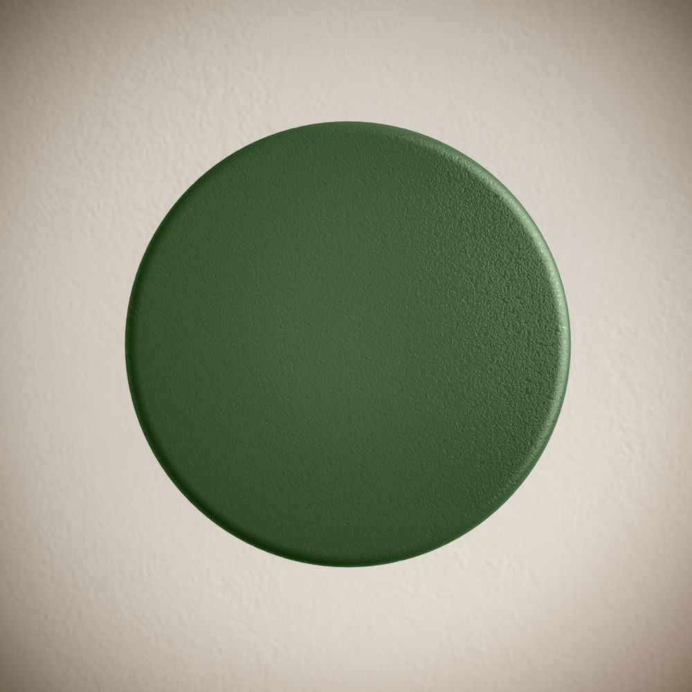 Lisse Concrete Bathroom Sink Non-Overflow Pop Up Drain in Matte Royal Green