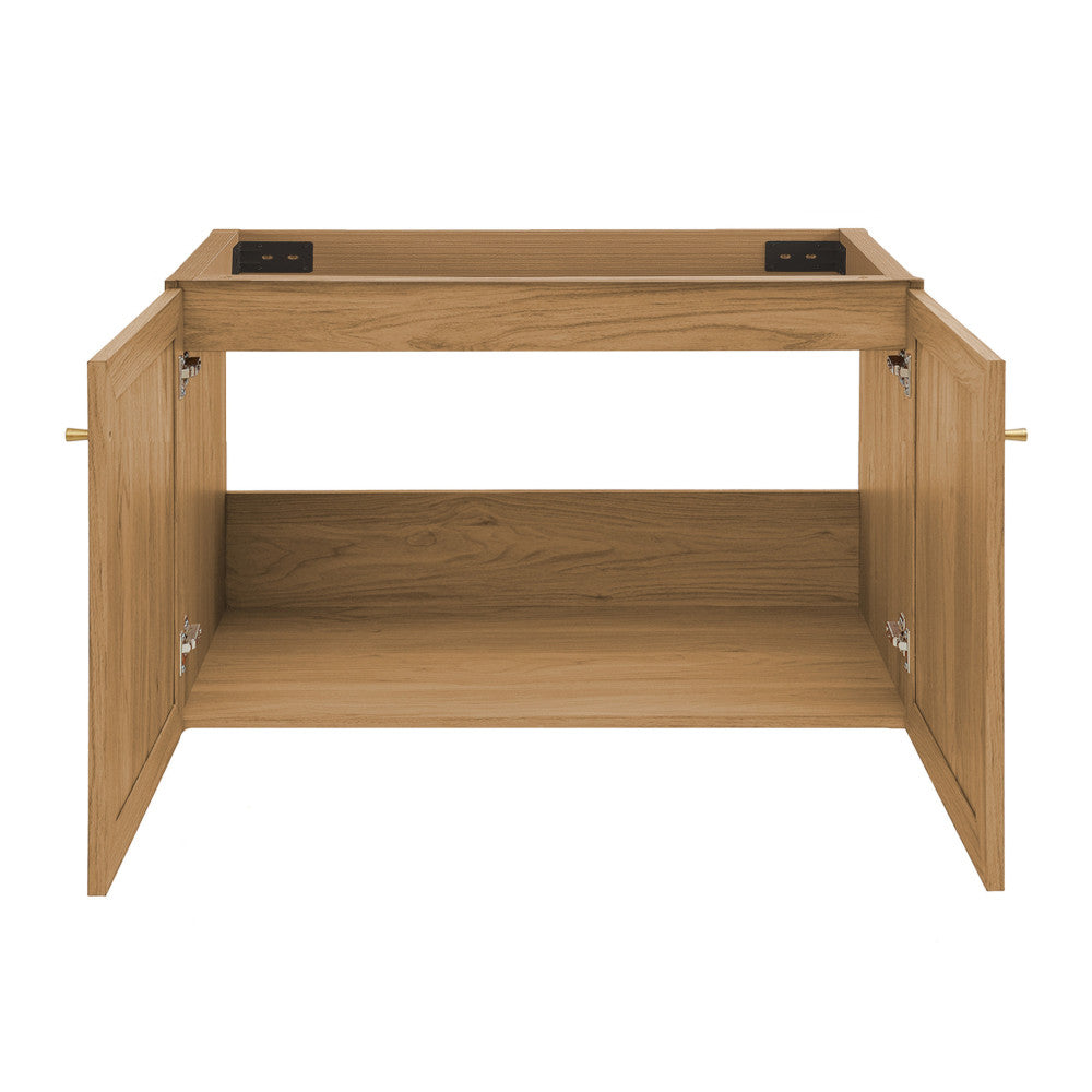 Classe 36" Wall-Mounted Bathroom Vanity in Oak-Cabinet Only