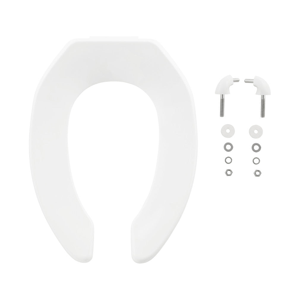 Commercial Standard Elongated Seat, Glossy White