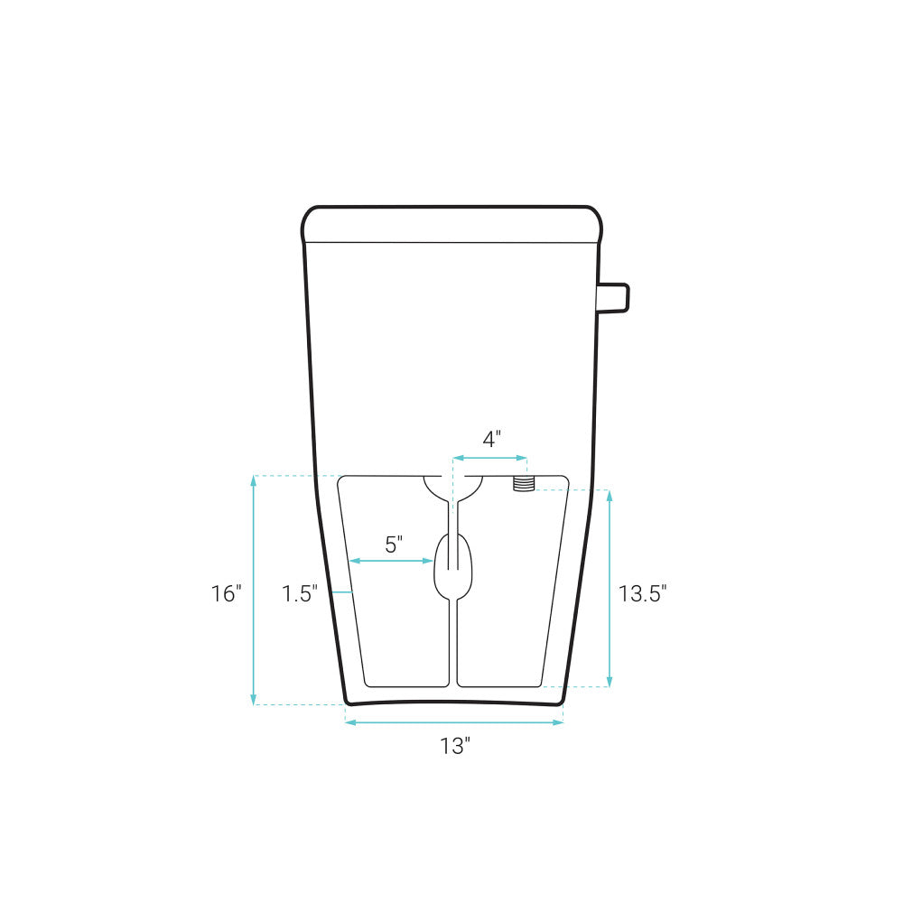 Dreux One-Piece 12" Rough-in 1.28 GPF Left Flush Elongated Toilet in Glossy White (6 - Pack)
