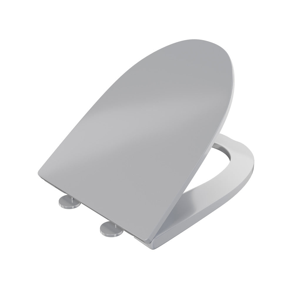 St Tropez Quick Release Toilet Seat in Glossy Gray (SM-1T254GG)