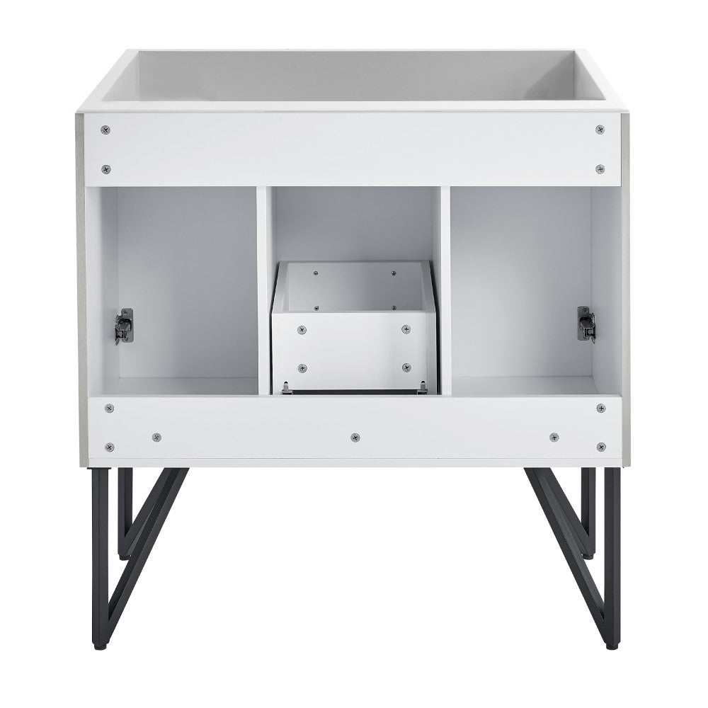Annecy 36" Bathroom Vanity in Brushed Gray - Cabinet Only