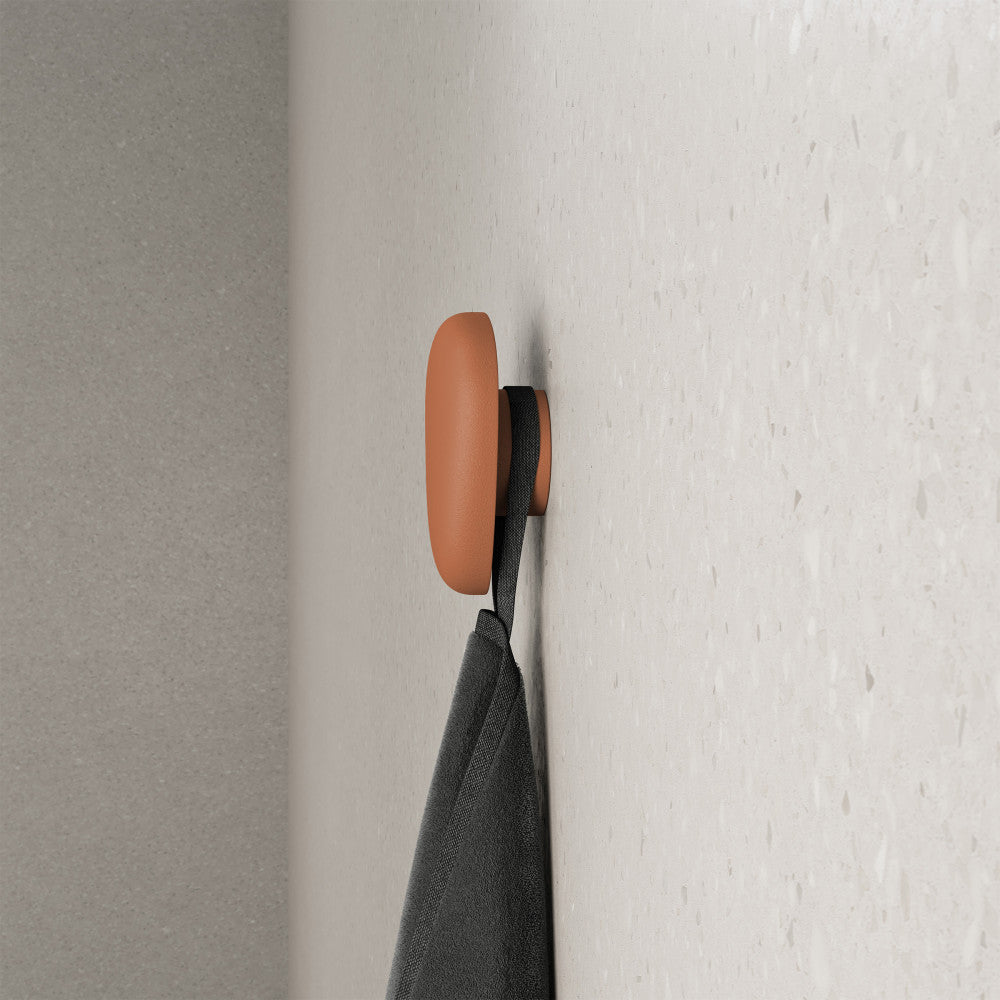 Plaisir Concrete Bathroom Robe Hook in Terracotta