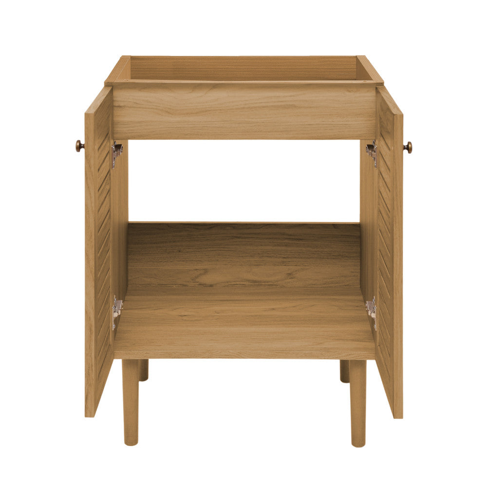 Bron 24" Freestanding Bathroom Vanity Cabinet without Top in Golden Oak