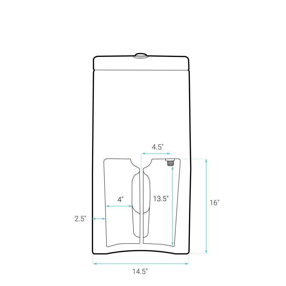 Monaco One-Piece Elongated Toilet Dual-Flush 1.1/1.6 gpf