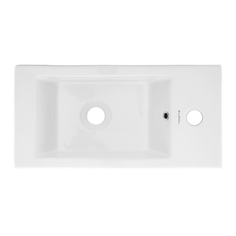 Voltaire 19.5 x 10 Rectangular Ceramic Wall Hung Sink with