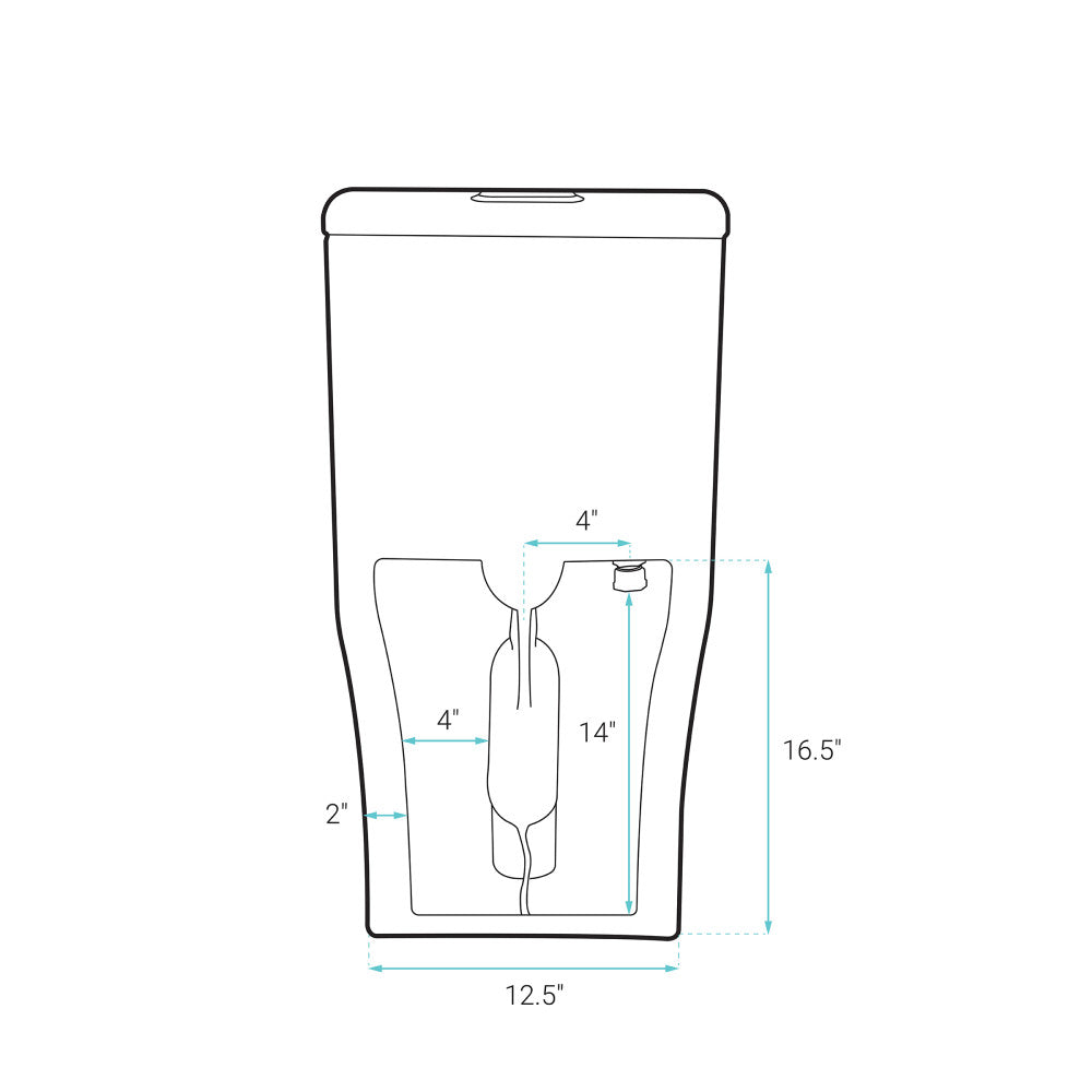 Burdon One Piece Elongated Toilet Dual Flush 1.1/1.6 gpf in Bisque