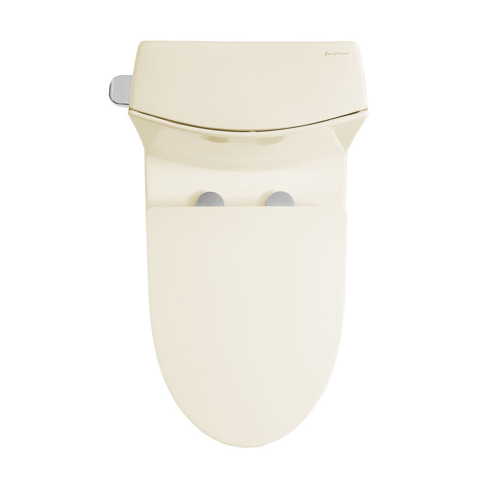 St. Tropez One-Piece 14" Rough-in 1.28 GPF Left-Hand Vortex Flush Elongated Toilet in Glossy Bisque