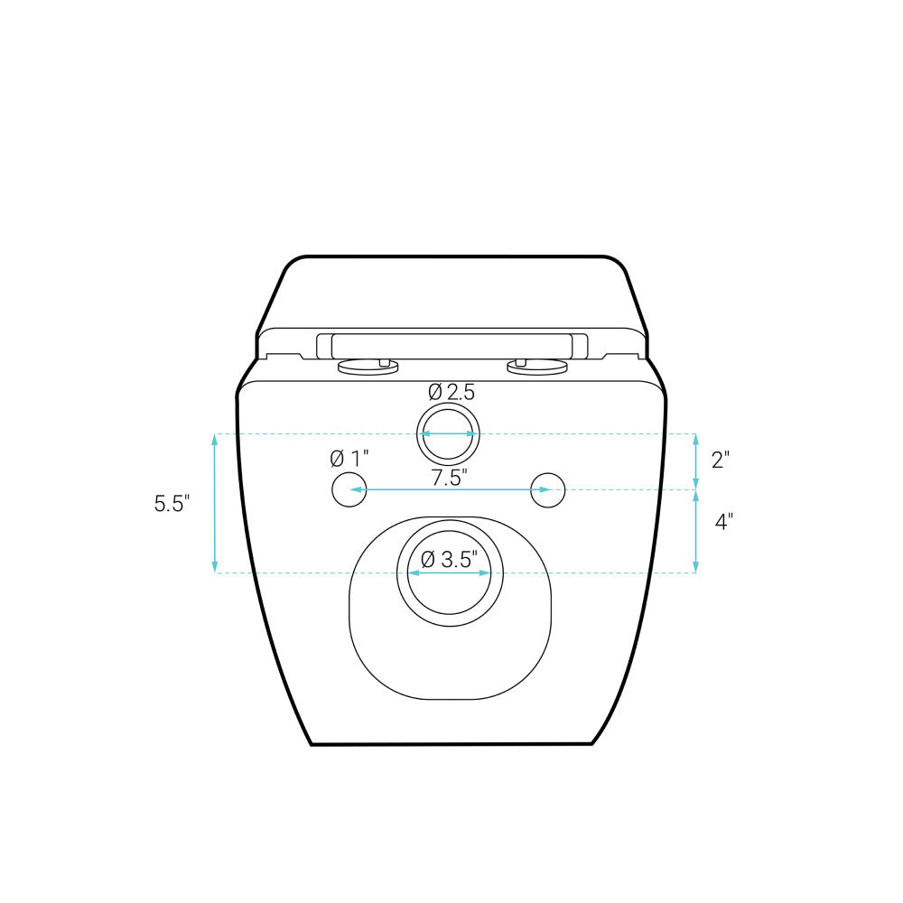 Concorde Wall-Hung Toilet Bundle 0.8/1.6 GPF Dual Flush in Glossy White with Black Flush Plate