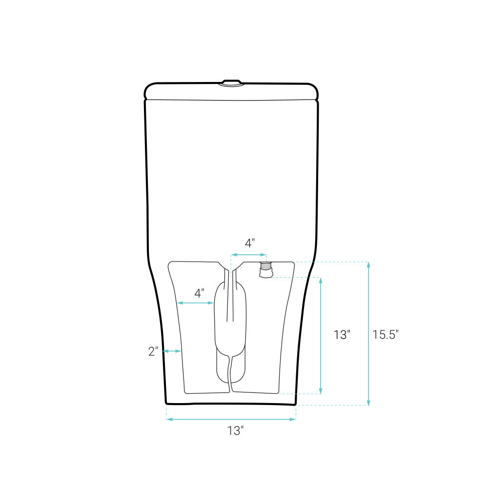 Cascade One-Piece Toilet Dual-Flush 0.8/1.28 gpf