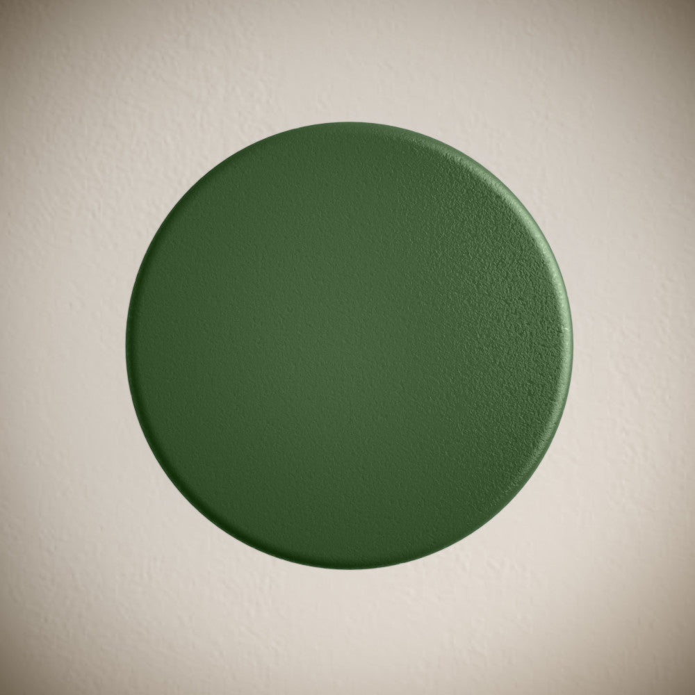 Lisse Concrete Bathroom Sink Non-Overflow Pop Up Drain in Matte Royal Green