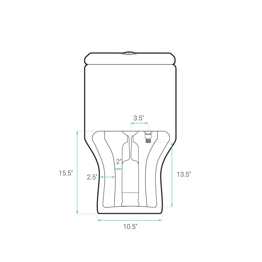 Carre One-Piece Square Toilet Dual-Flush in Matte Gray1.1/1.6 gpf