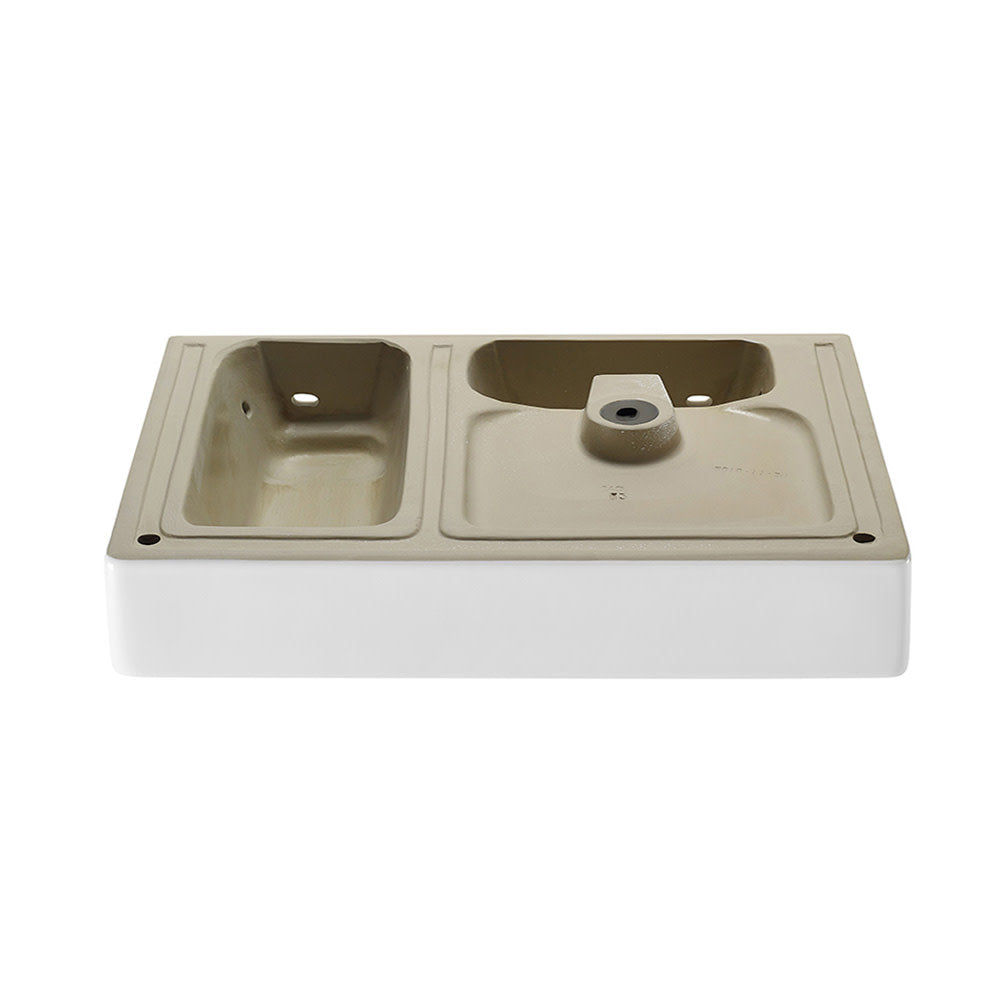 St. Tropez 36" Rectangle Wall-Mounted Sink with Left Side Faucet Mount