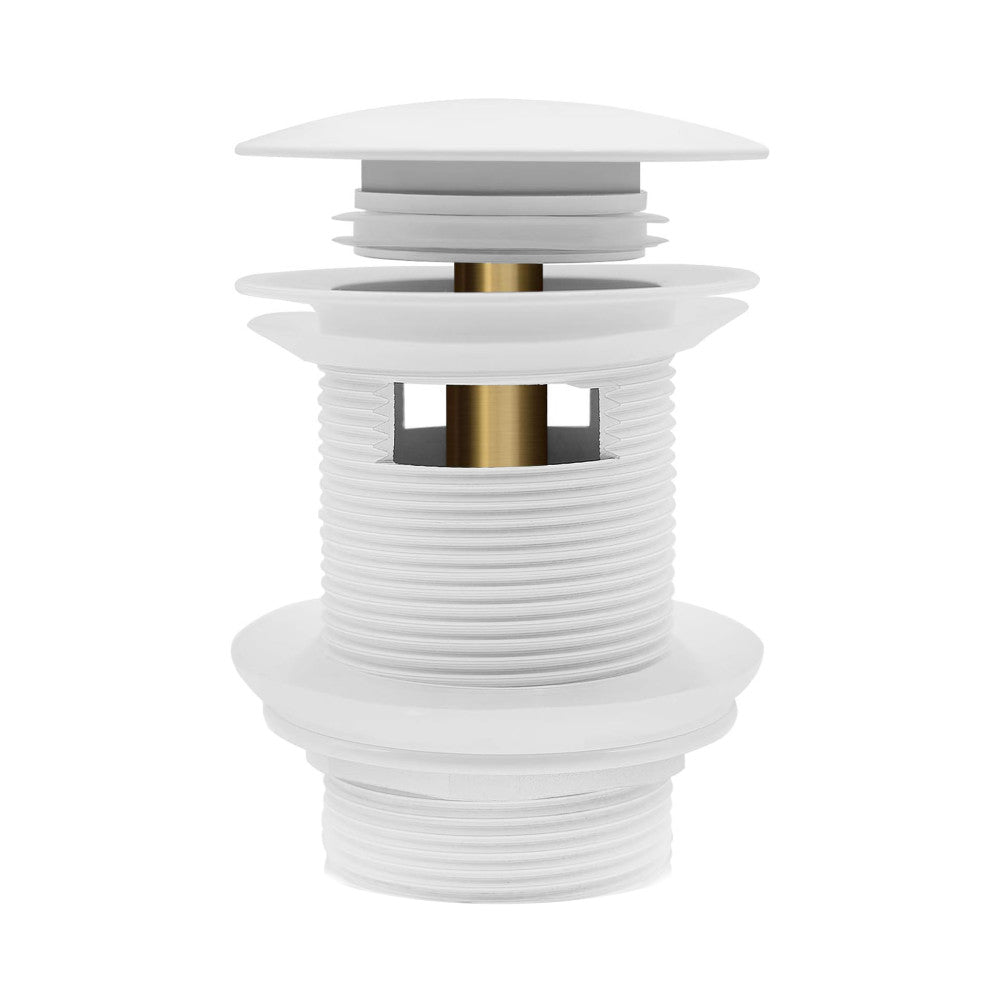 Voltaire Pop-up Bathtub Drain in Glossy White