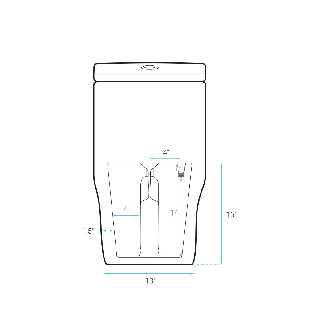 Sublime III One-Piece Round Toilet Vortex™ Dual-Flush 0.95/1.26 gpf
