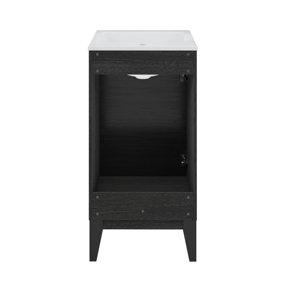 Cascade 18" Bathroom Vanity in Black