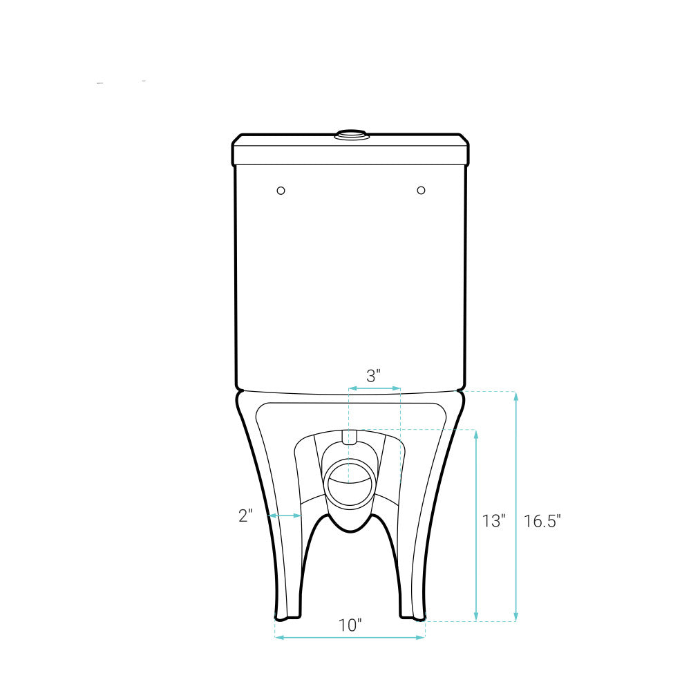 Calice Two-Piece Elongated Rear Outlet Toilet Dual-Flush 0.8/1.28 gpf in Matte Black