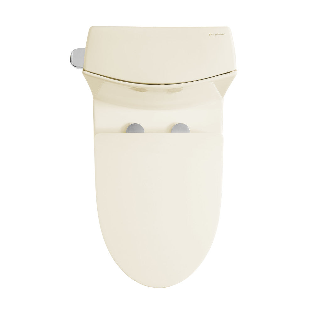 St. Tropez One-Piece 14" Rough-in 1.28 GPF Left-Hand Vortex Flush Elongated Toilet in Glossy Bisque