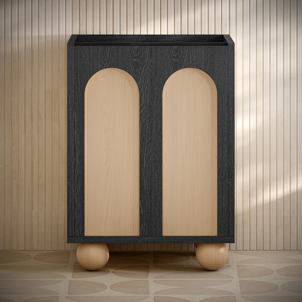 Porte 24" Freestanding Bathroom Vanity Cabinet without Top in Black Oak