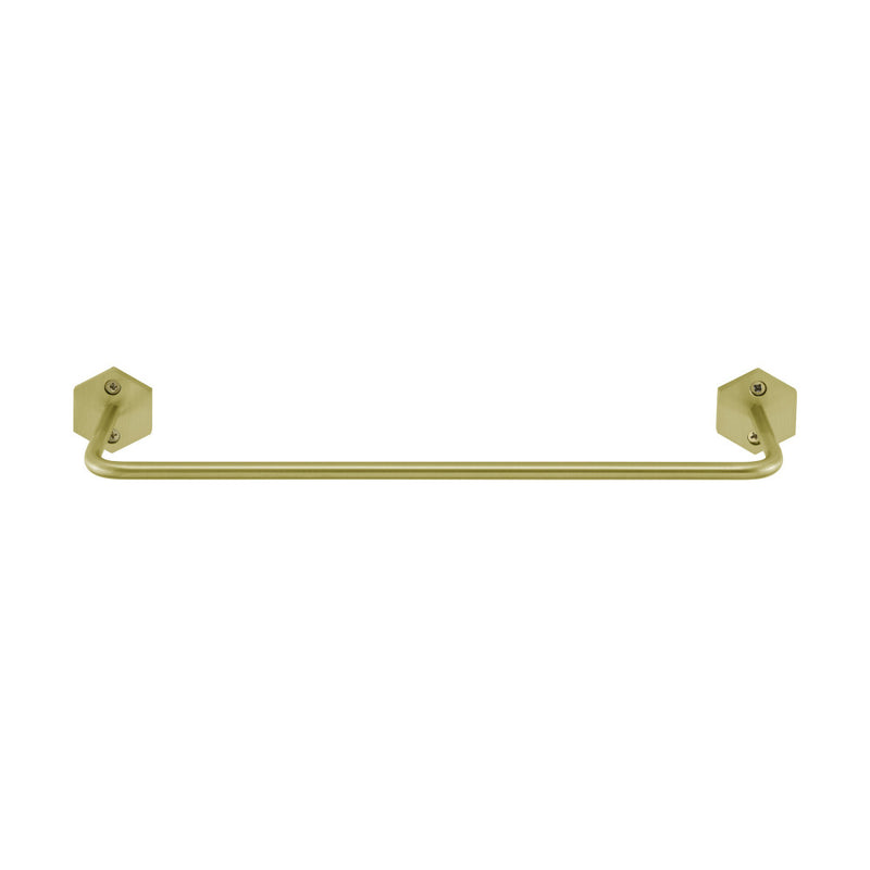 Brusque 12" Towel Bar in Brushed Gold