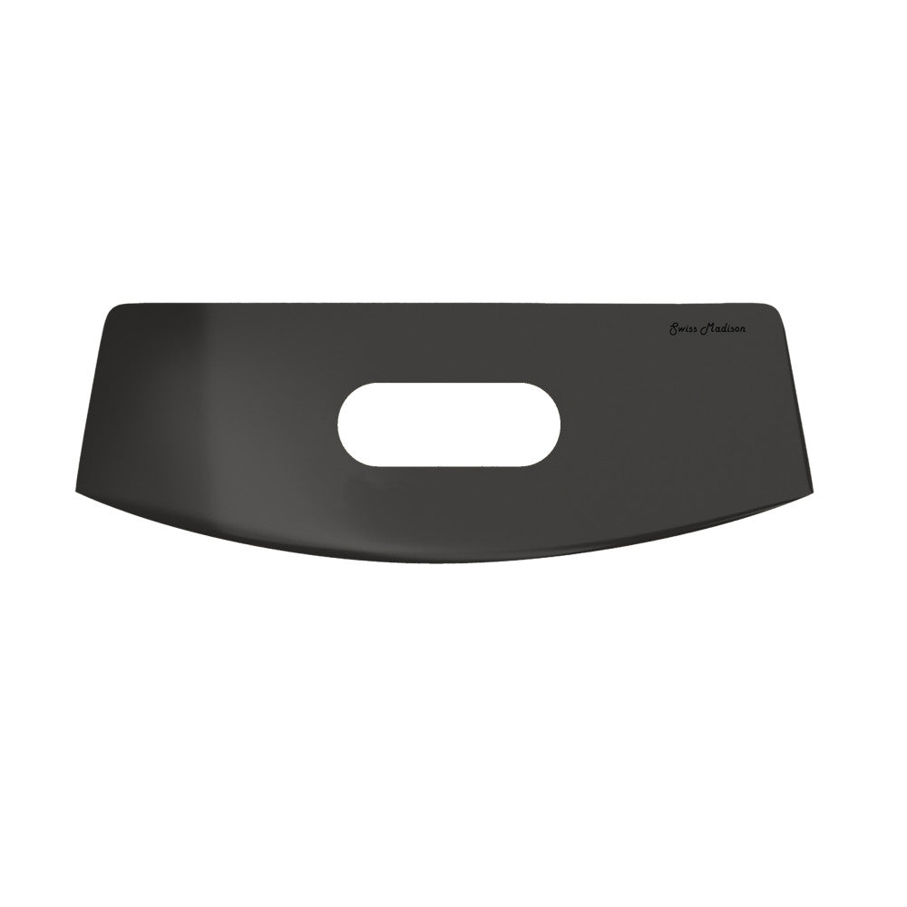 St. Tropez Dual Flush Toilet Tank Lid Glossy Black