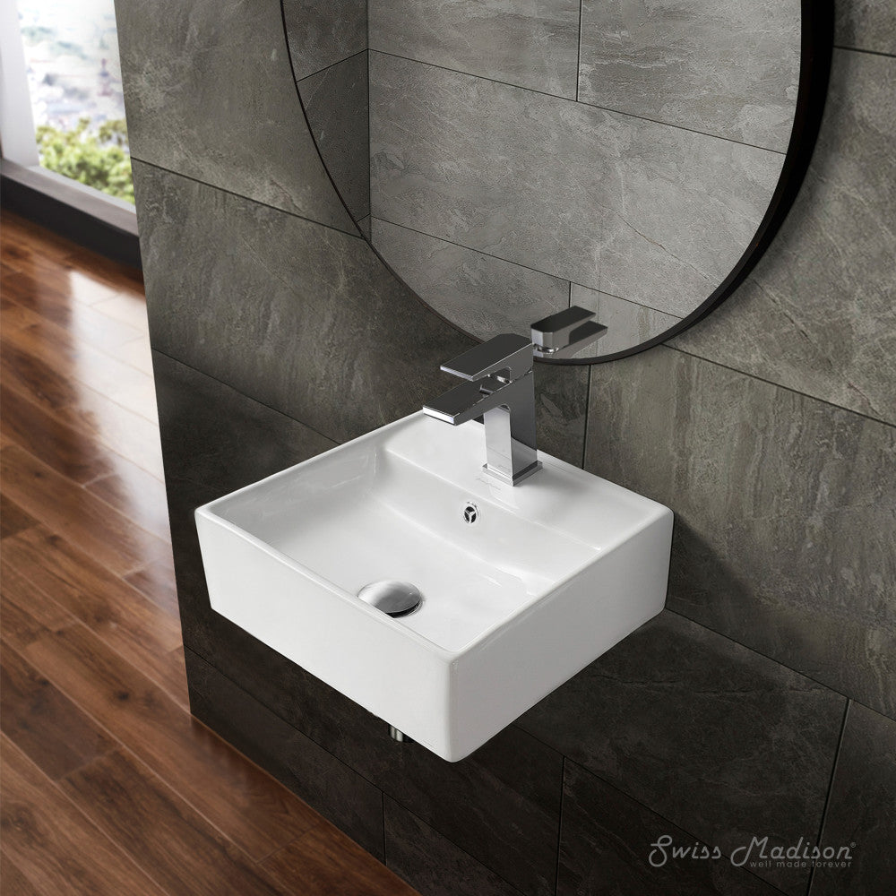 Claire Compact Ceramic Wall hung Sink – Swiss Madison - well made