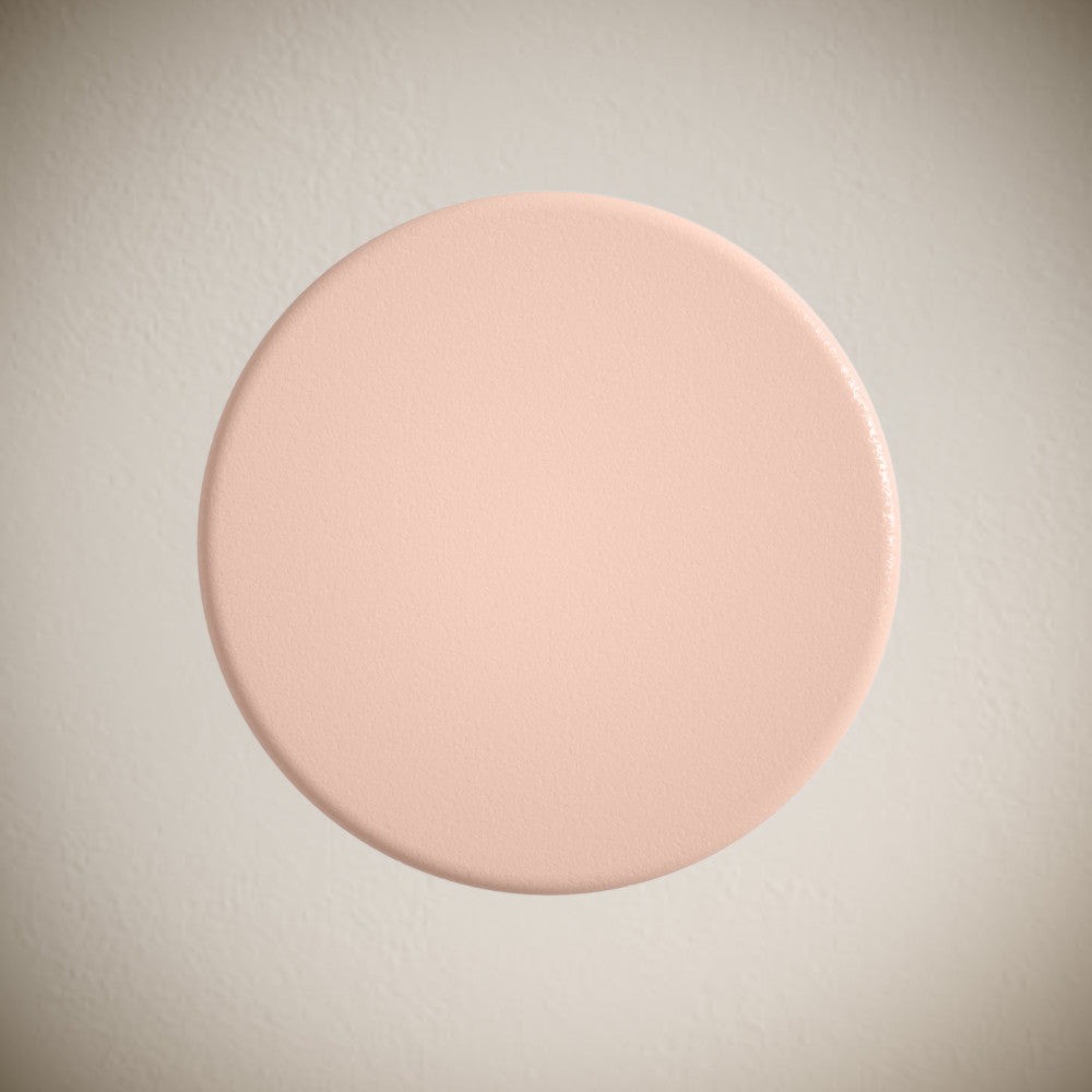 Lisse Concrete Bathroom Sink Non-Overflow Pop Up Drain in Matte Blush