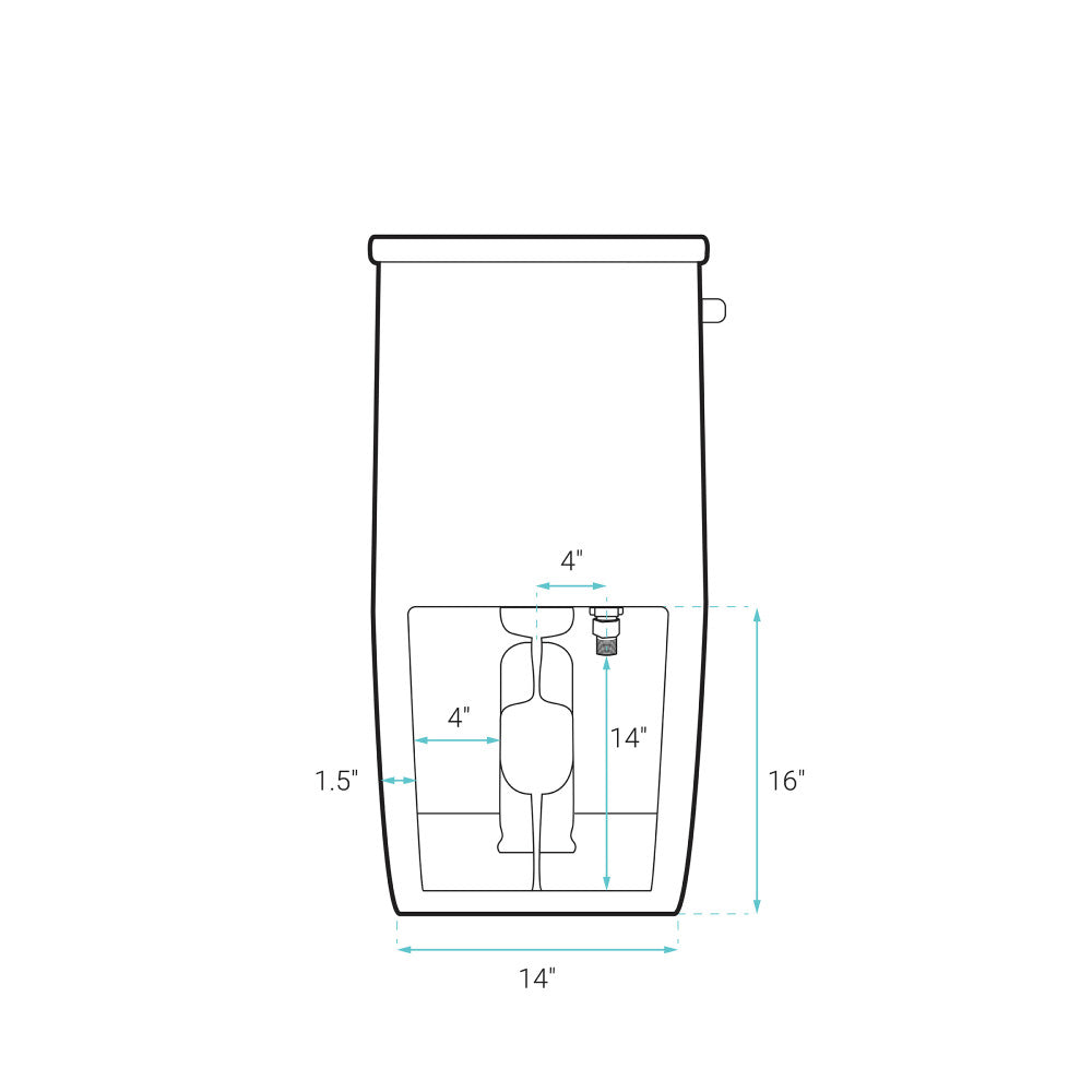 St. Tropez One-Piece Elongated Toilet Left Side Vortex Flush Handle in Matte Black 1.28 gpf