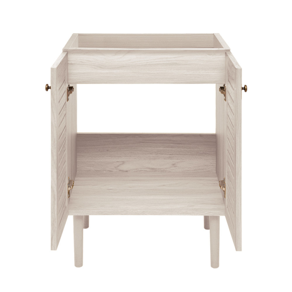 Bron 24" Freestanding Bathroom Vanity Cabinet without Top in White Oak