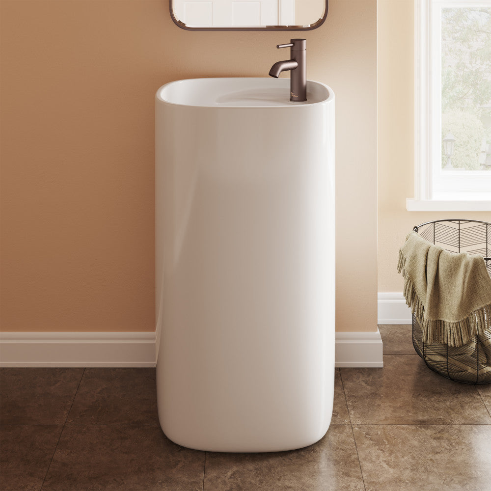 Ivy One Piece Pedestal Sink – Swiss Madison - well made forever