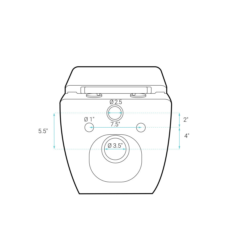 Concorde Wall-Hung Square Toilet Bowl