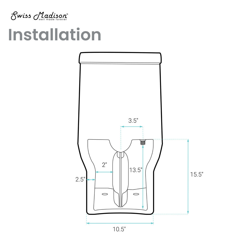 Carre One-Piece Square Toilet Dual-Flush 1.1/1.6 gpf, Touchless