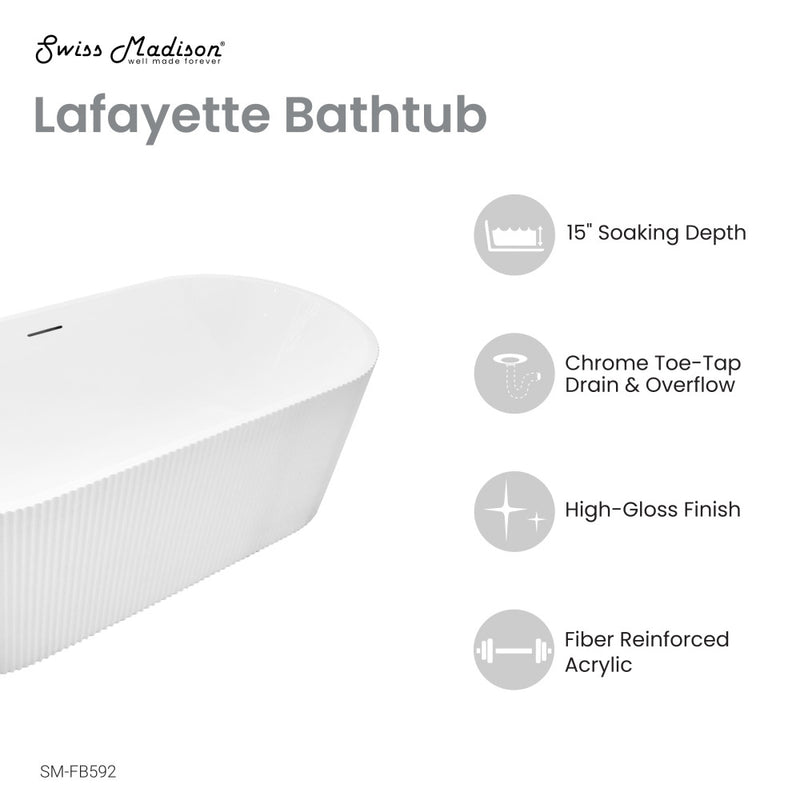 Lafayette 67" Freestanding Bathtub