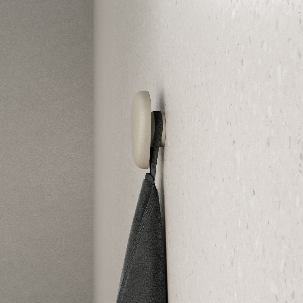 Plaisir Concrete Bathroom Robe Hook in Taupe