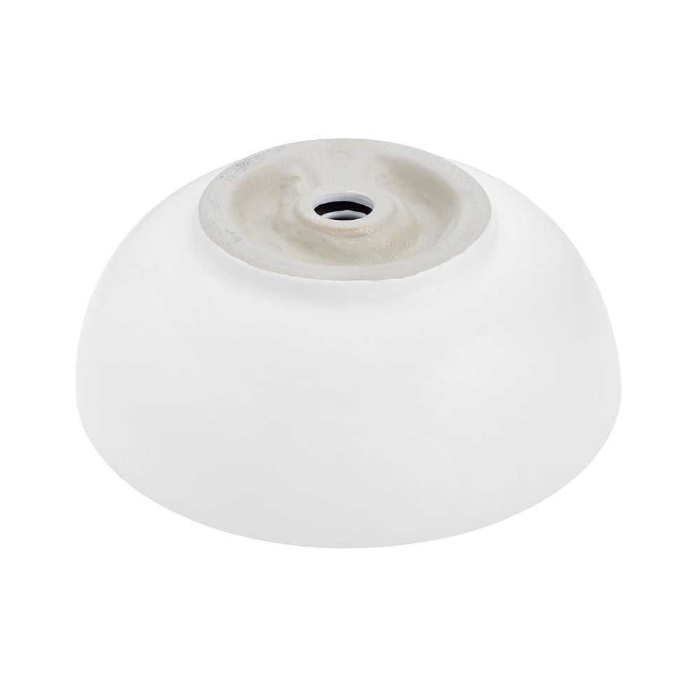 Sublime 17” Round Vessel Sink in Matte White