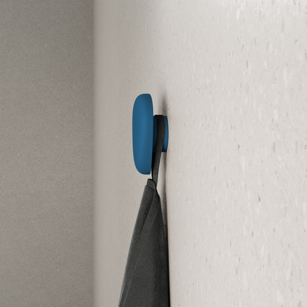 Plaisir Concrete Bathroom Robe Hook in Royal Blue
