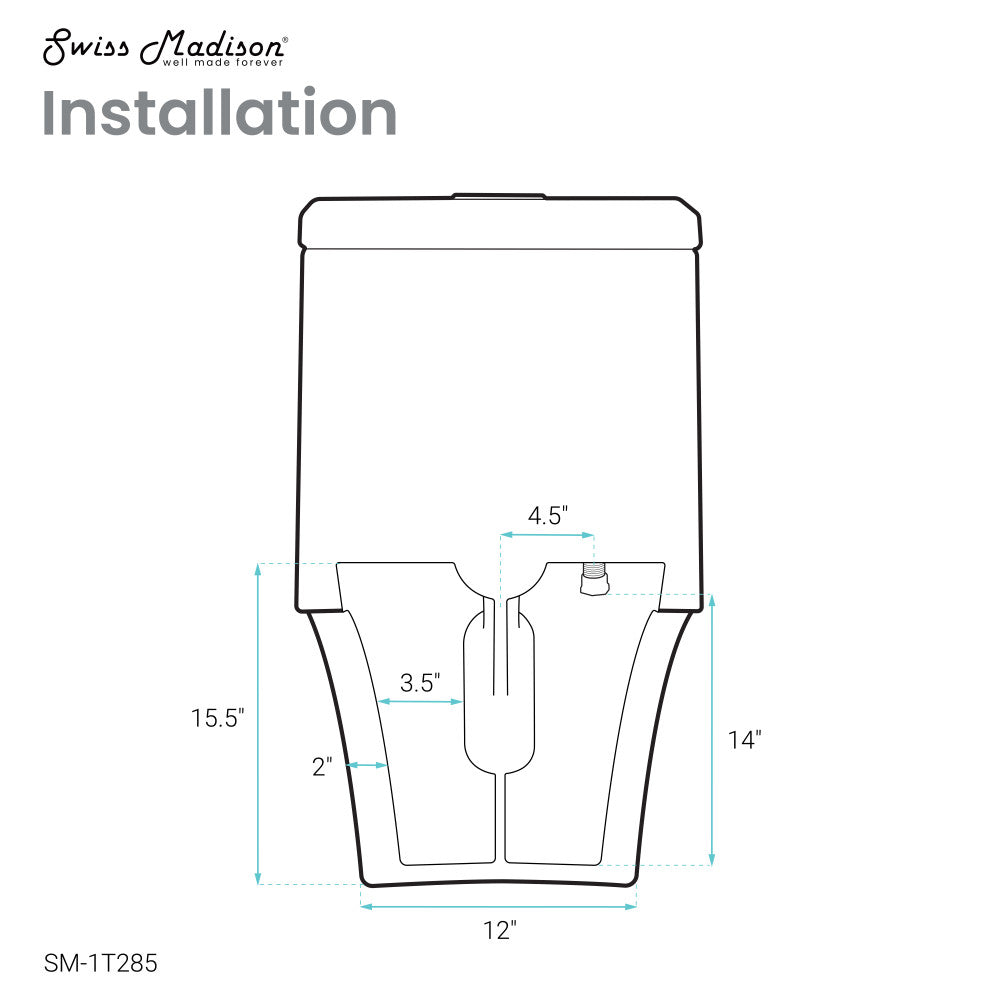 Hugo One Piece Elongated Dual Flush Toilet 1.1 / 1.6 gpf