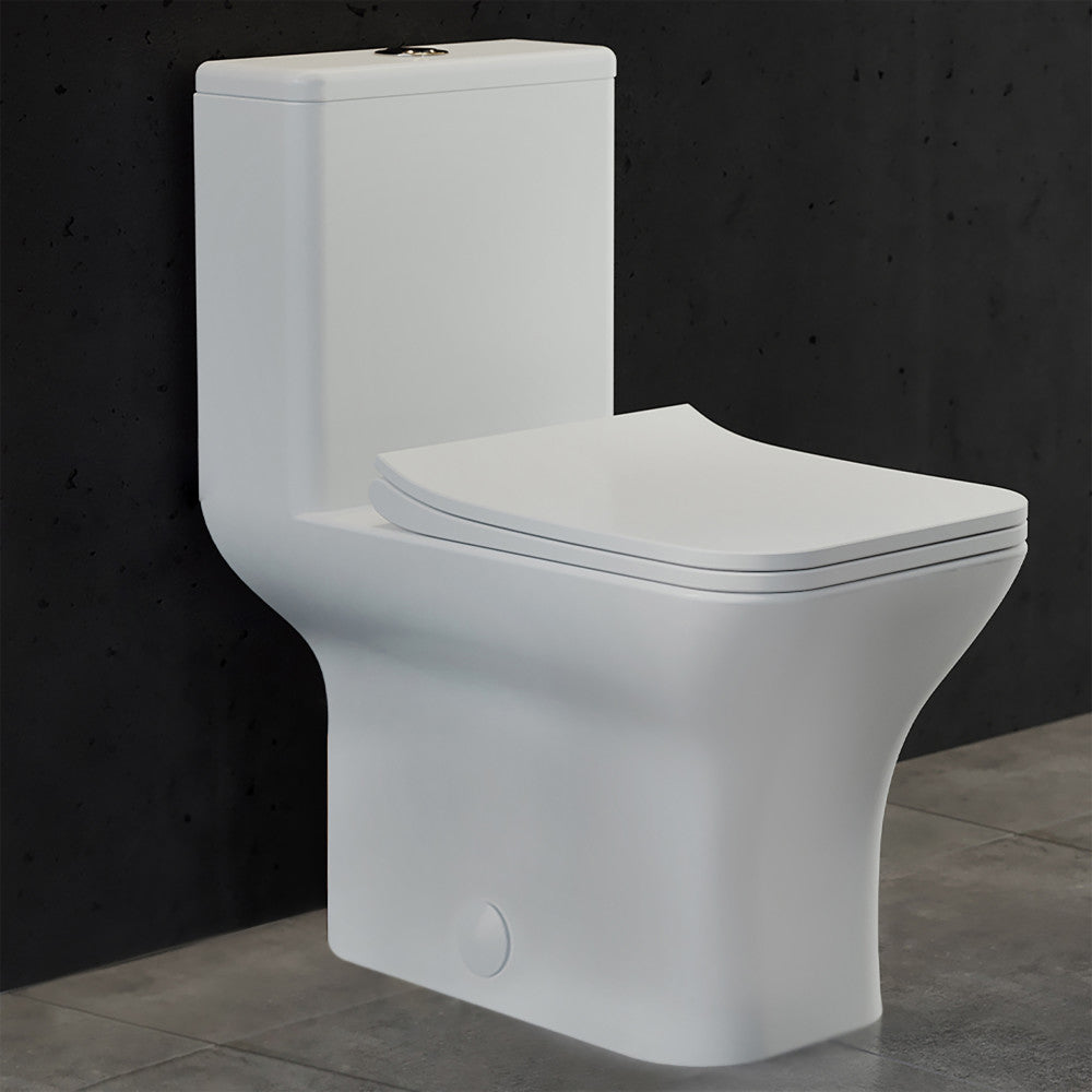 Carre One-Piece Square Toilet Dual-Flush 1.1/1.6 gpf – Swiss