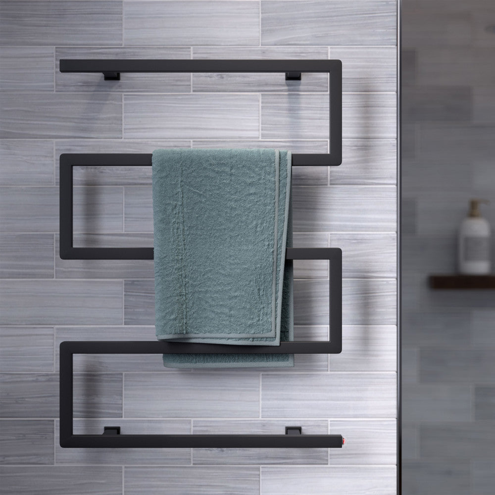 Voltaire 5-Bar Electric Towel Warmer in Matte Black – Swiss