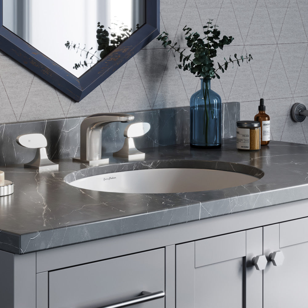 Plaisir 16.5 Oval Under-Mount Bathroom Sink – Swiss Madison - well