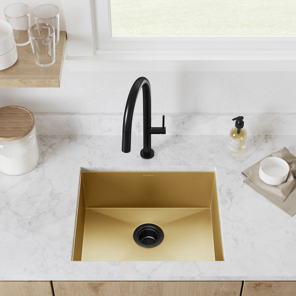Tourner 21 x 18 Stainless Steel, Single Basin, Undermount Kitchen