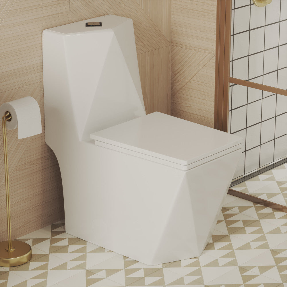 Brusque One-Piece Square Toilet Dual-Flush 1.1/1.6 gpf – Swiss