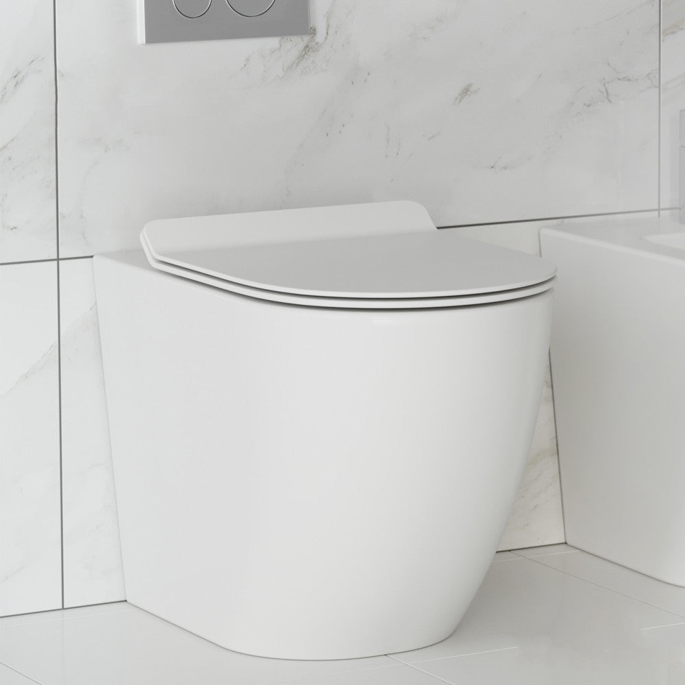 St. Tropez Back-to-Wall Elongated Toilet Bowl – Swiss Madison