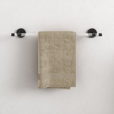 Verre Acrylic Towel Bar in Matte Black