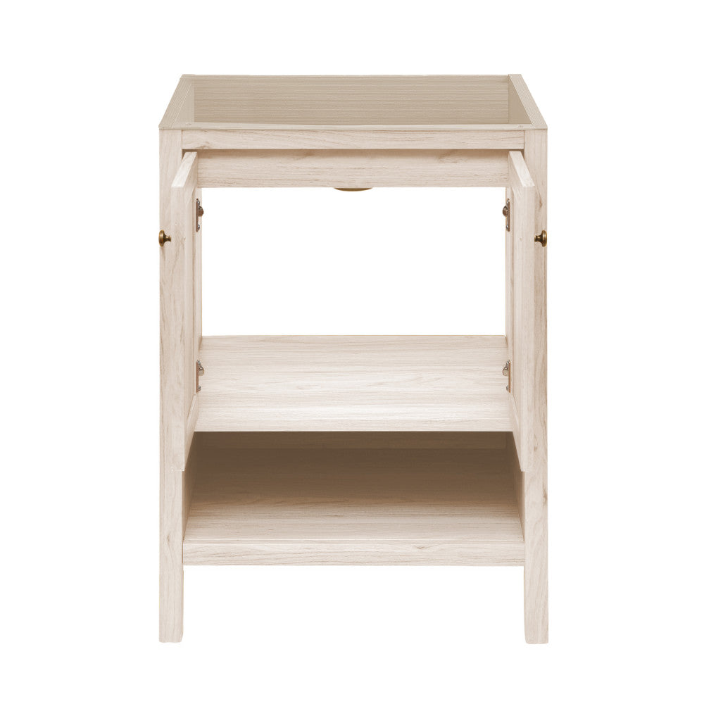 Chateau 24" Freestanding Bathroom Vanity Cabinet without Top in White Oak