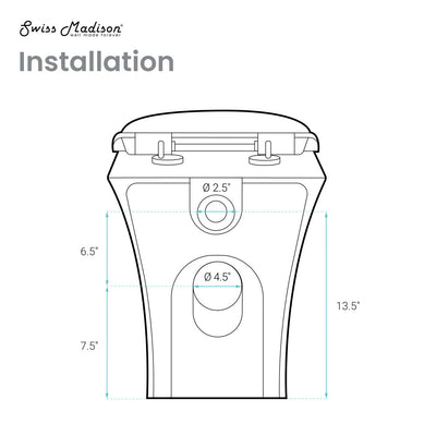 Cascade Back-to-Wall Elongated Toilet Bowl