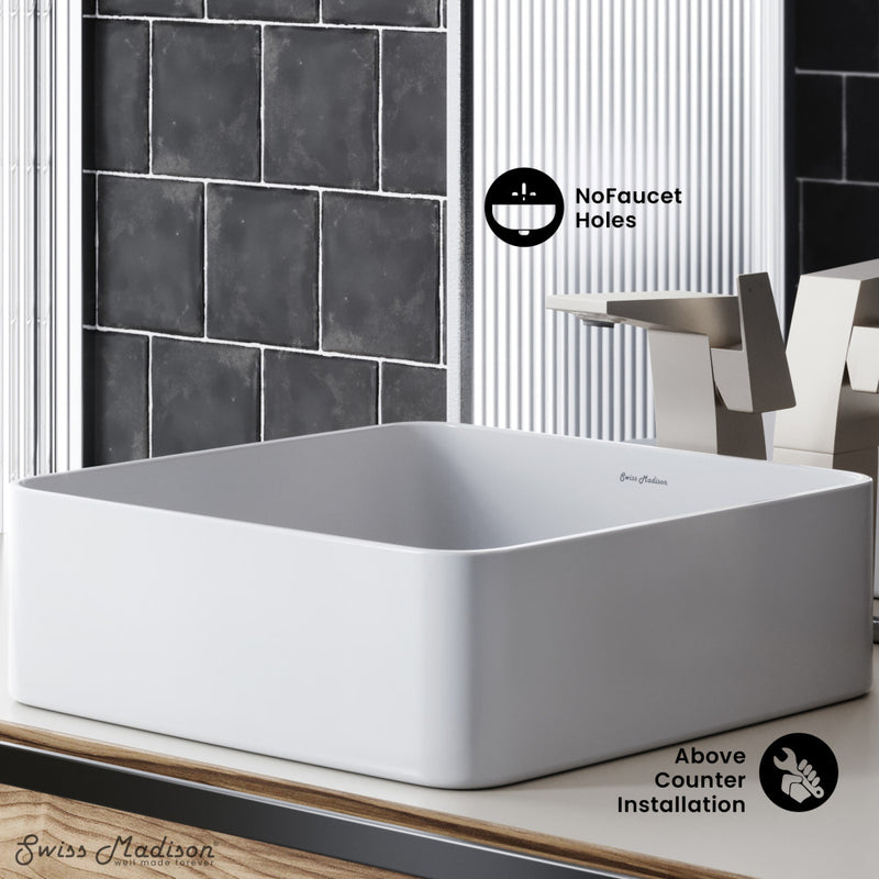 Concorde Ceramic Square Vessel Sink