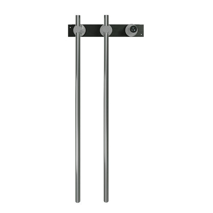 Monaco 2-Bar Electric Towel Warmer with Timer in Polished Chrome