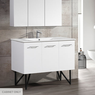 Annecy 48 Glossy White Bathroom Vanity Cabinet Only (SM-BV214)