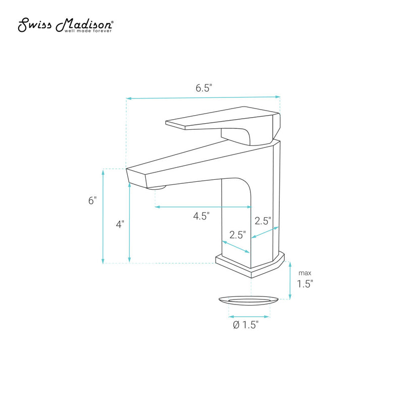 Voltaire Single Hole, Single-Handle, Bathroom Faucet in Brushed Nickel